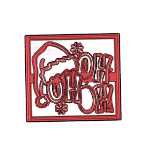 Merry Christmas Plaque Cookie Cutter