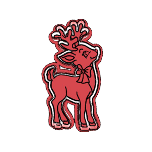Standing Reindeer Cookie Cutter