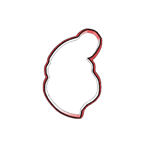Santa Hat Side Cookie Cutter