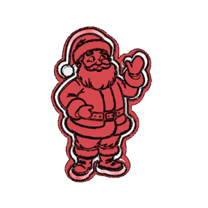 Standing Santa Cookie Cutter