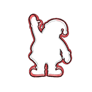Santa Outline Cookie Cutter