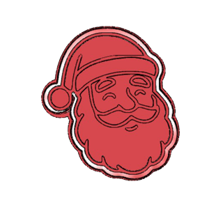 Santa Portrait Cookie Cutter