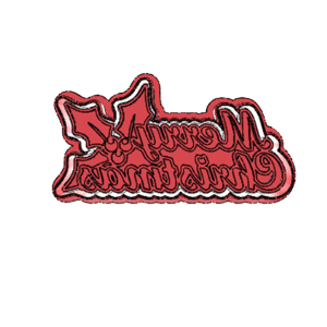 Christmas Text Plaque Cookie Cutter