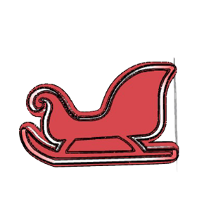 Sleigh Side Cookie Cutter