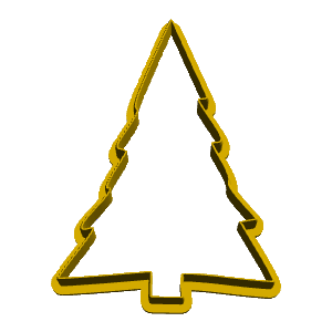 Simple Christmas Tree Cookie Cutter