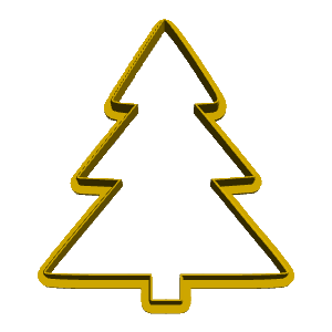 Tall Christmas Tree Cookie Cutter