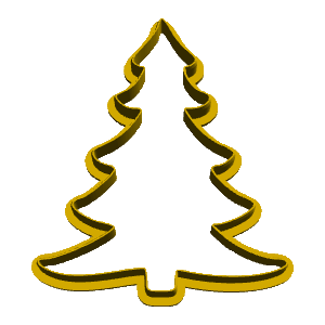 Slim Christmas Tree Cookie Cutter