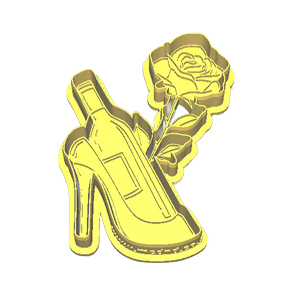 High Heel & Drink Cookie Cutter
