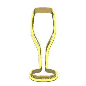 Tall Cocktail Glass Cookie Cutter