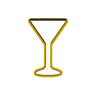 Martini Outline Cookie Cutter