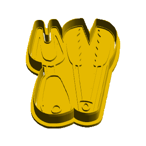 Braai Tongs Cookie Cutter