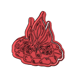 Campfire Cookie Cutter