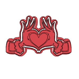 Grinch Hands Cookie Cutter