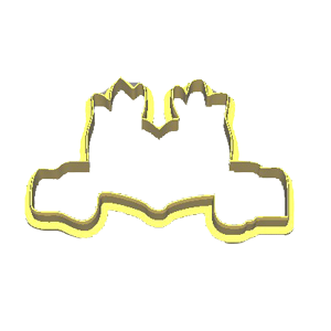 Grinch Hands Cookie Cutter