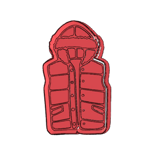 Body Warmer Cookie Cutter