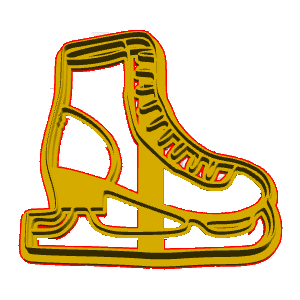 Ice Skates Cookie Cutter