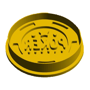 Poker Chip Cookie Cutter