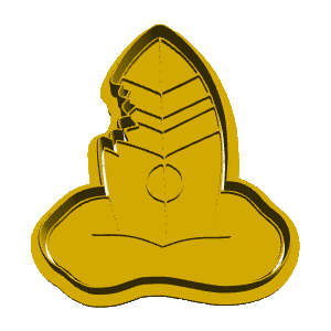 Surfboard Fin Cookie Cutter