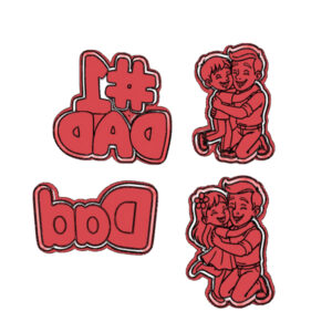Father’s Day Cookie Cutter Set – Dad & Kids Theme Cutters
