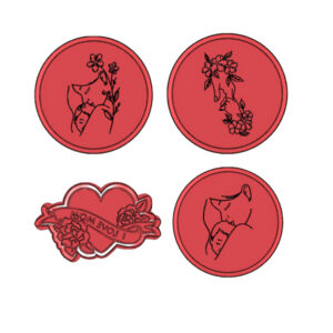 Mother’s Day Cookie Cutter Set – Floral Mom Theme Cutters