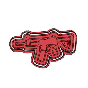 Assault Riffle Cookie Cutter