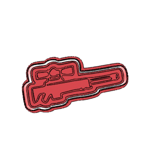 Sniper Riffle Cookie Cutter