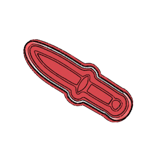 Combat Knife Cookie Cutter