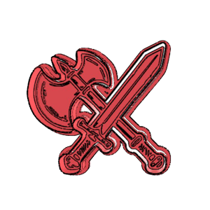 Axe and Shield Cookie Cutter