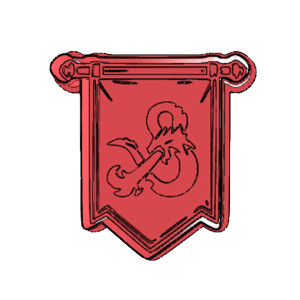 D&D Crest Banner Cookie Cutter