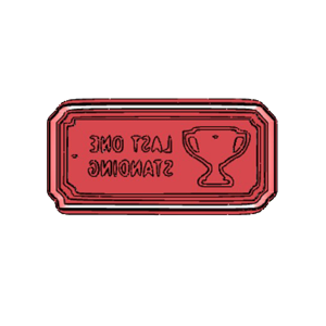 Last One Standing Cookie Cutter