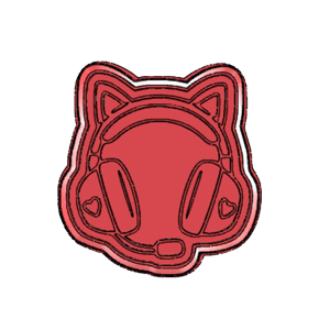Cat Ear Headset Cookie Cutter