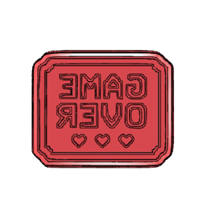 Game Over Cookie Cutter