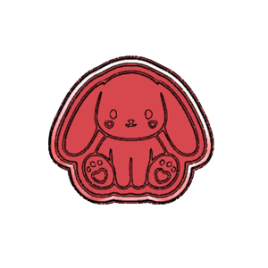 Plush Bunny Cookie Cutter