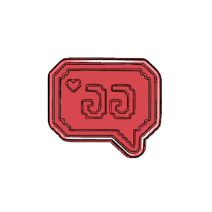GG Chat Bubble Cookie Cutter