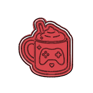 Cozy Gamer Drink Cookie Cutter