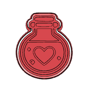 Heart Potion Cookie Cutter