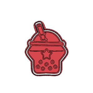 Star Boba Drink Cookie Cutter