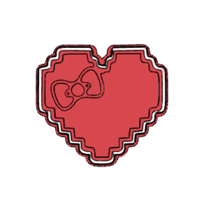 8-Bit Heart Cookie Cutter