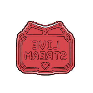 Live Stream Sign Cookie Cutter