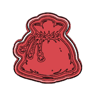 Gold Bag Cookie Cutter