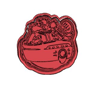 Eggman Cruiser Cookie Cutter