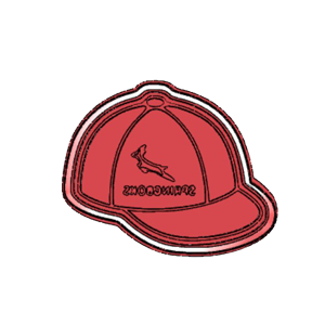Springbok Cap Cookie Cutter