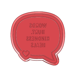 Kindness Heals Cookie Cutter