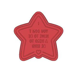 Be Kind Cookie Cutter