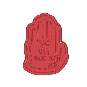 No to Crime Cookie Cutter