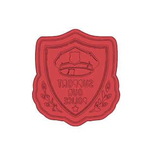 Support Our Police Cookie Cutter