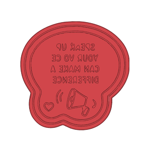 Voice Makes Difference Cookie Cutter