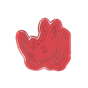 Rhino Head Cookie Cutter