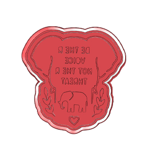 Be their Voice Cookie Cutter
