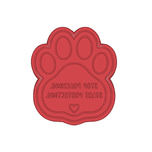 Stop Poaching Cookie Cutter